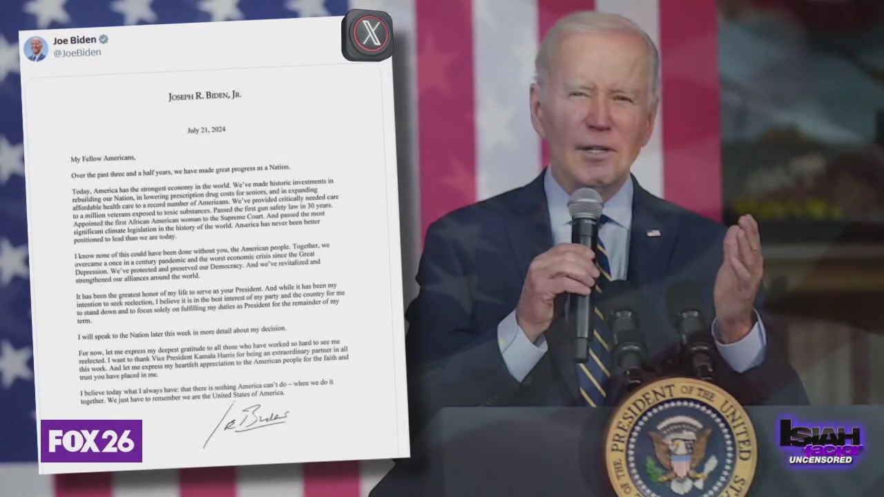 President Biden drops out of 2024 presidential race