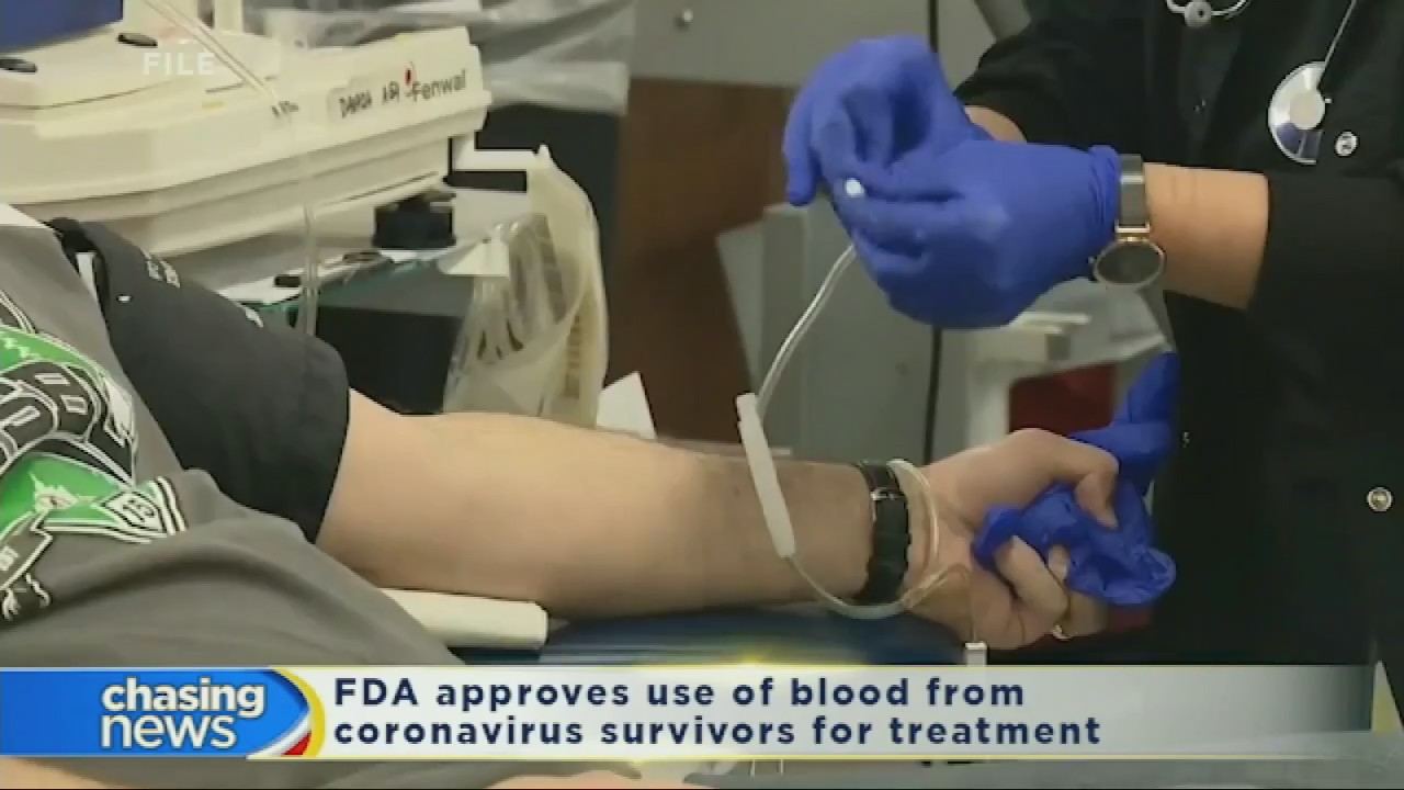 FDA approves use of blood from COVID-19 survivors for treatment