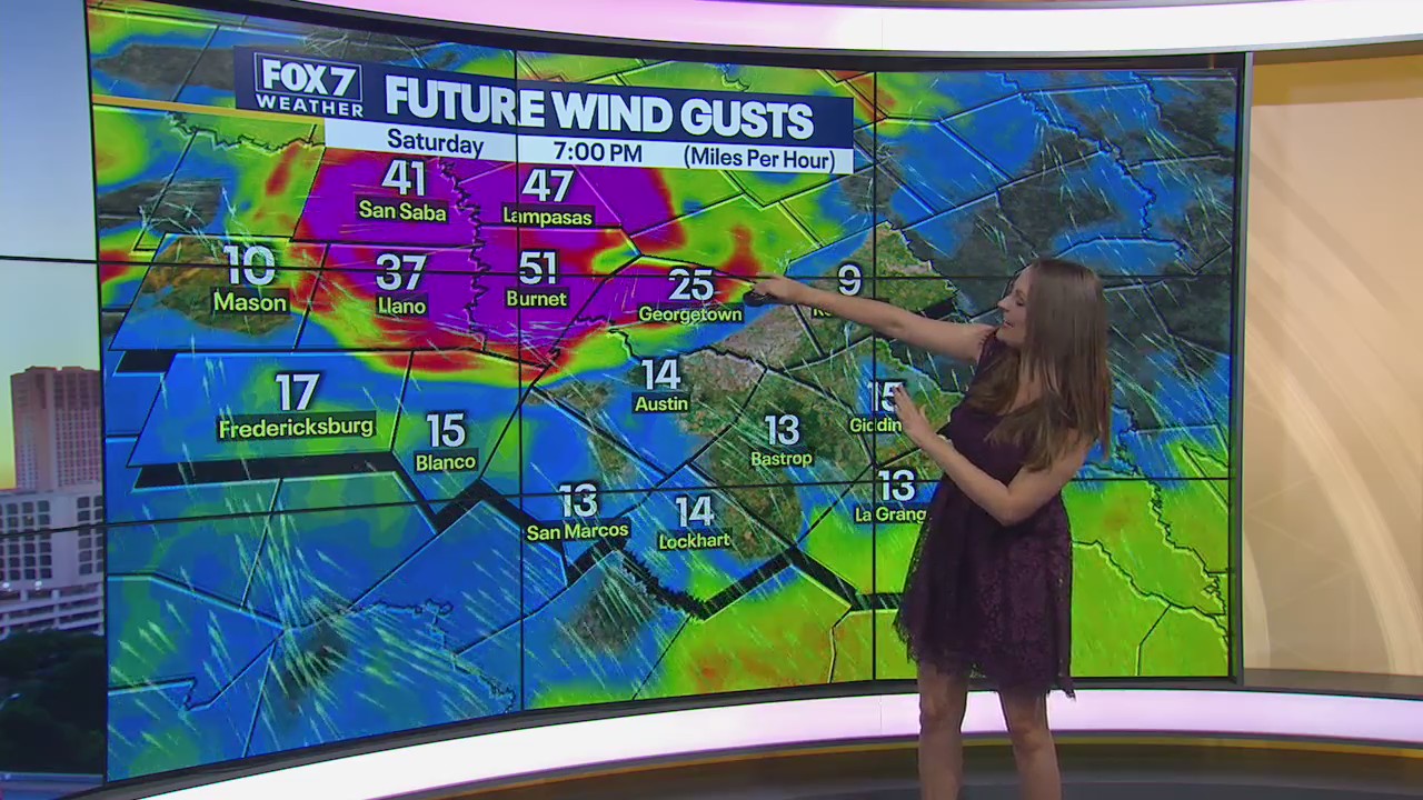 Isolated storms and strong winds possible