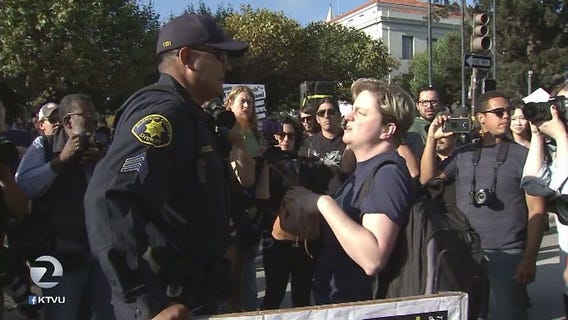 Few arrests at conservative speaker's event on Cal campus