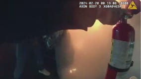 Cops rescue teens from fiery Encino crash