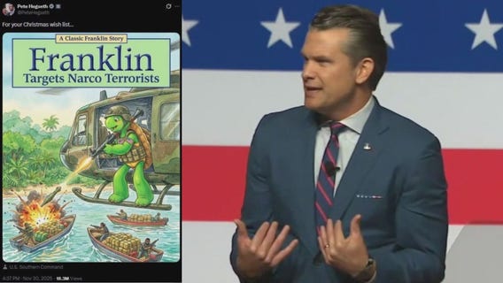 Hegseth shares AI meme amid war crimes allegations