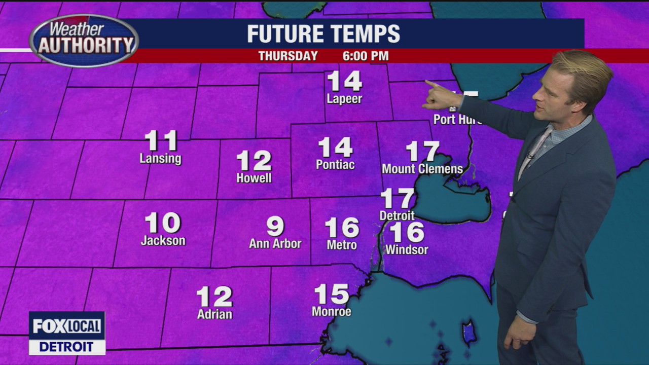 Bitter cold arriving in Metro Detroit