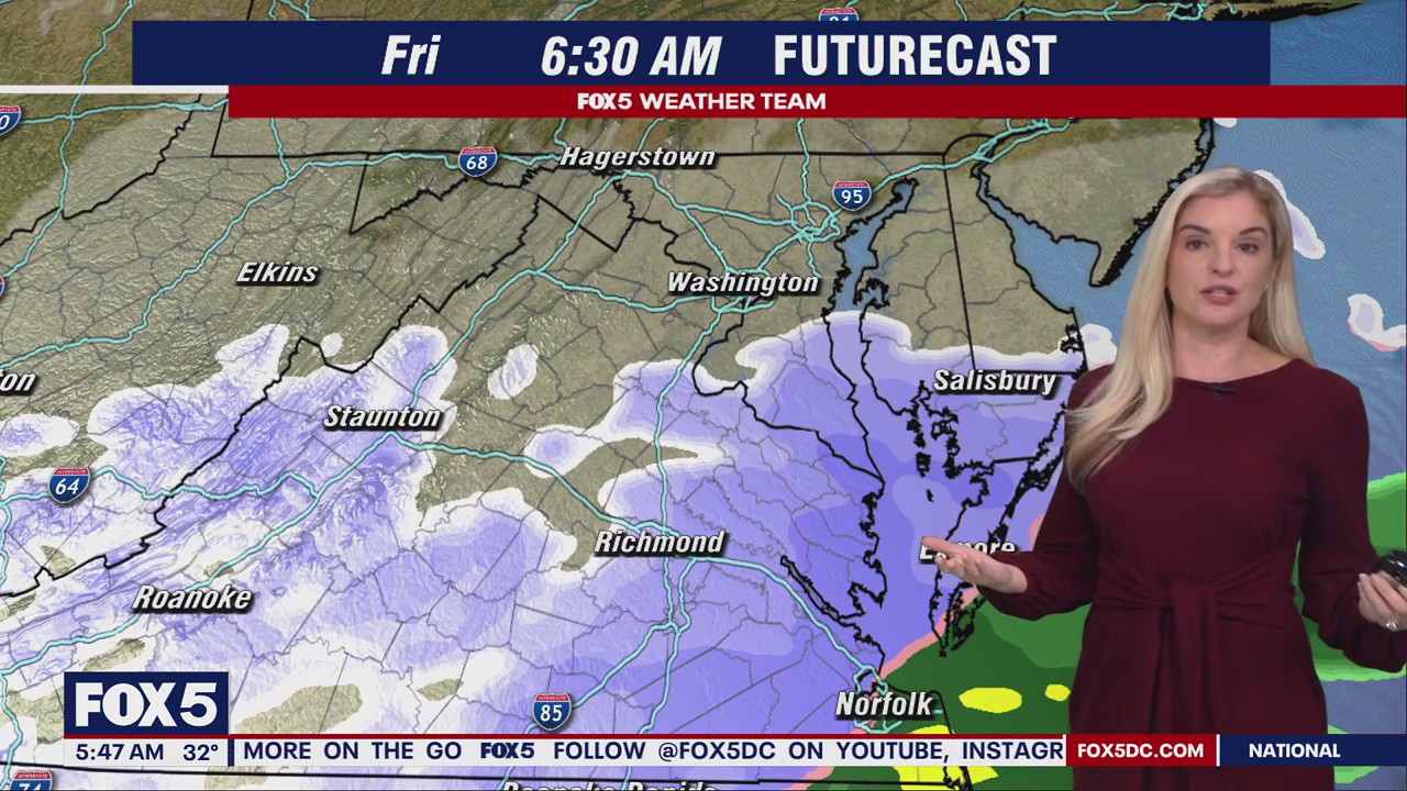 DC weather: Snow could impact Friday morning commute | FOX 5 DC