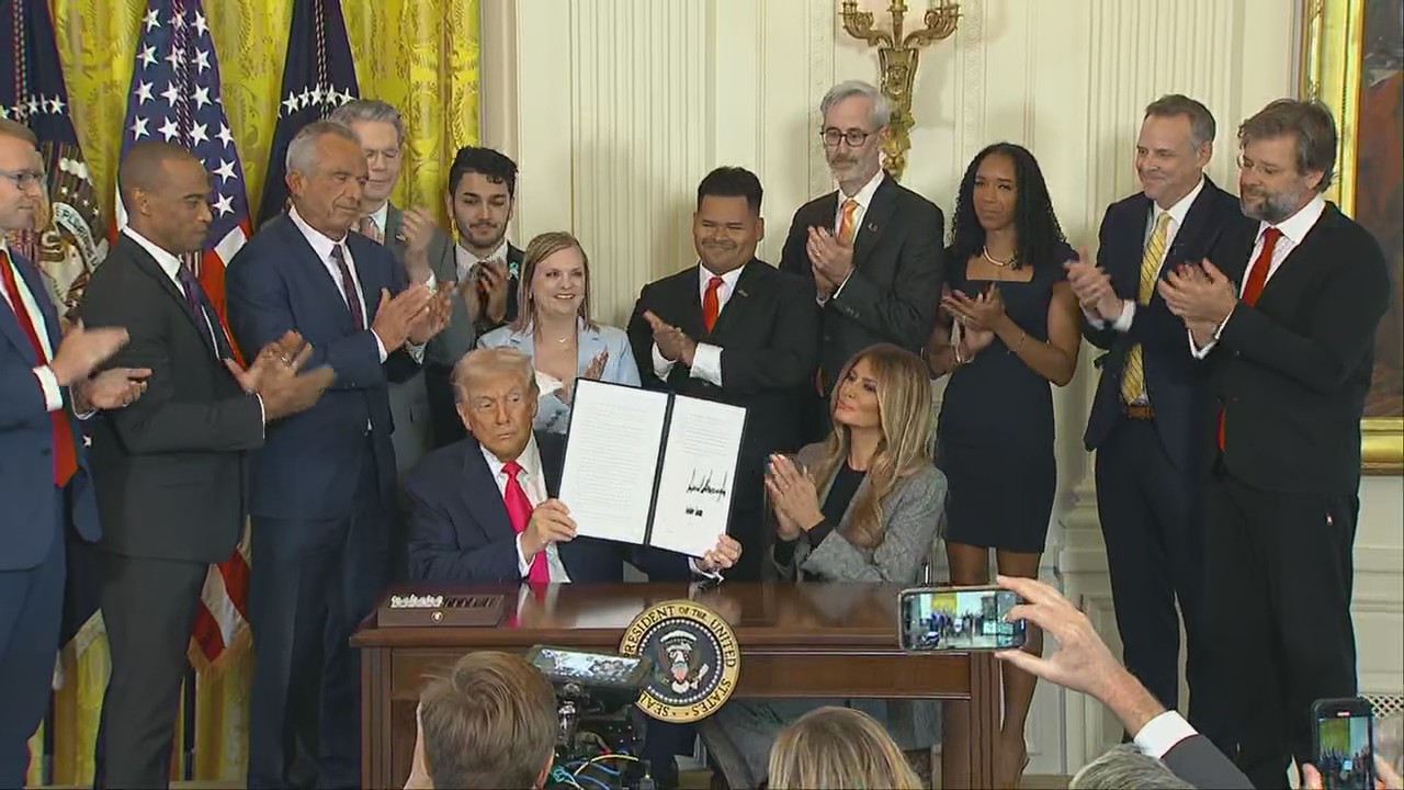 Trump, First Lady sign foster care executive order