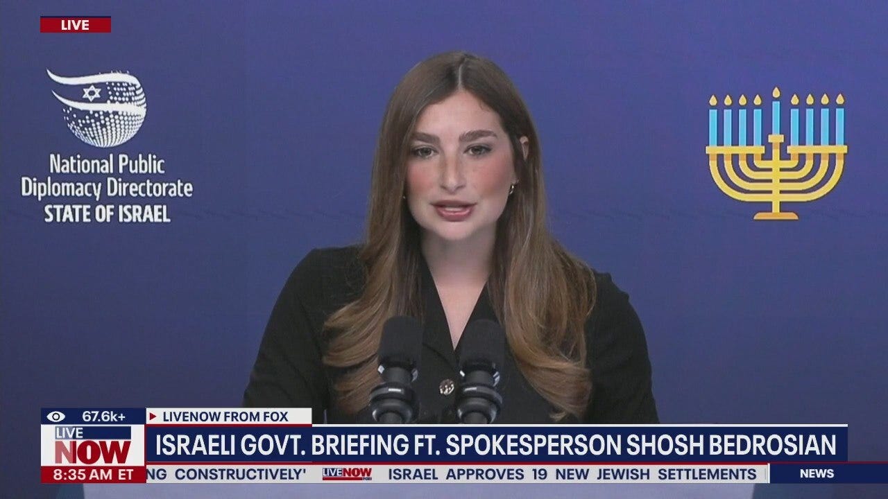 Israeli government spokesperson briefing