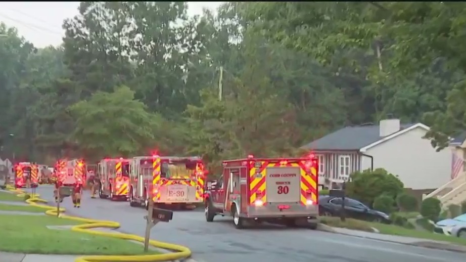 House fire in Marietta