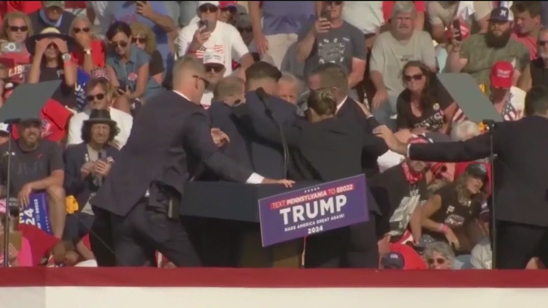 Harrowing video shows shooting at Trump campaign rally in Pennsylvania
