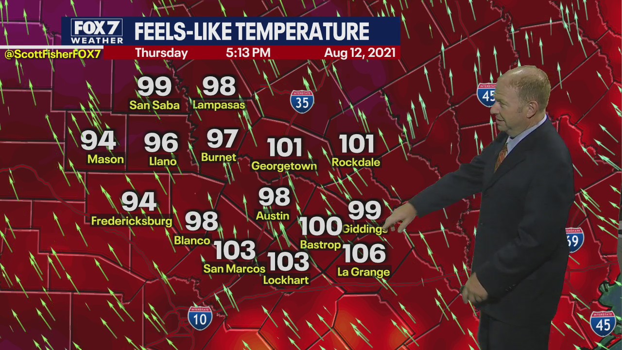 Evening weather forecast for August 12, 2021
