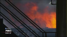 Massive fire causes LIRR problems
