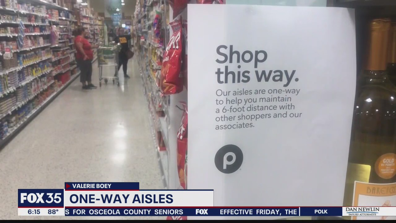 Publix implements one-way aisles