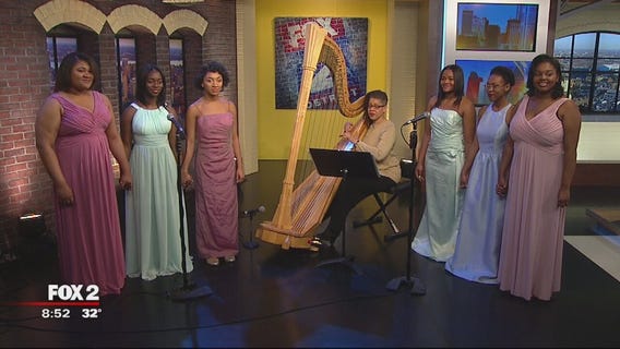 Cass Tech's Harp and Vocal Ensemble fundraising for competition