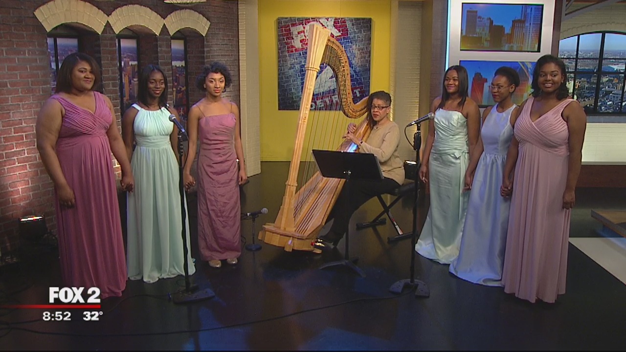 Cass Tech's Harp and Vocal Ensemble fundraising for competition