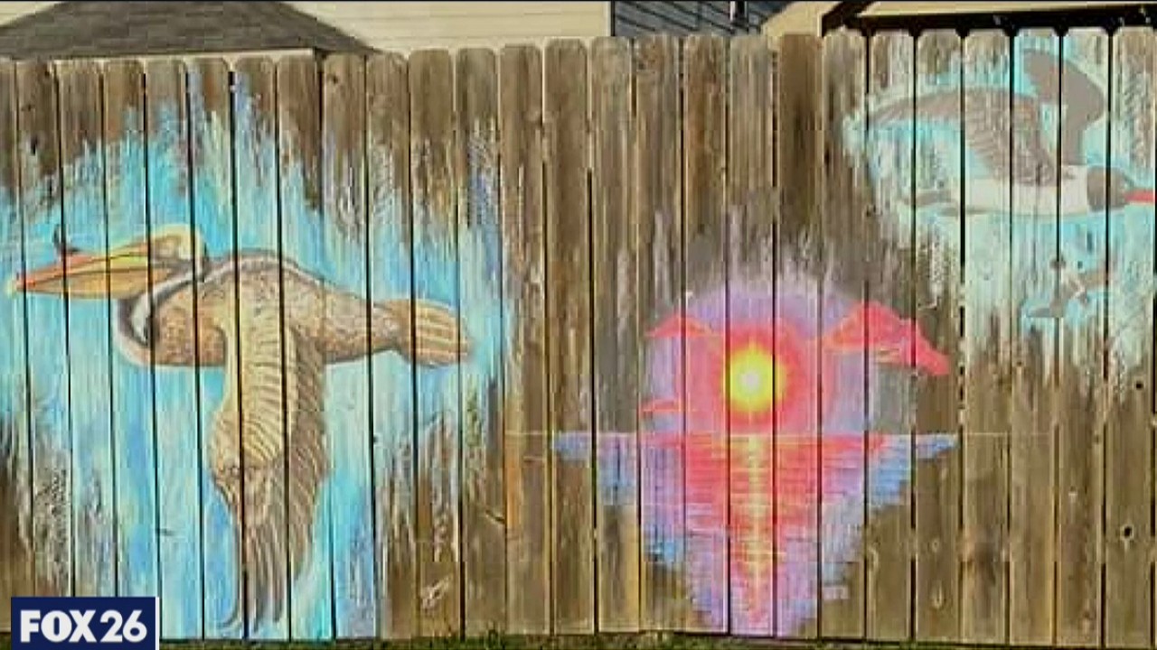Artist brightens neighborhood with chalk art creations