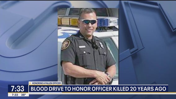 Blood drive to honor officer killed 20 years ago