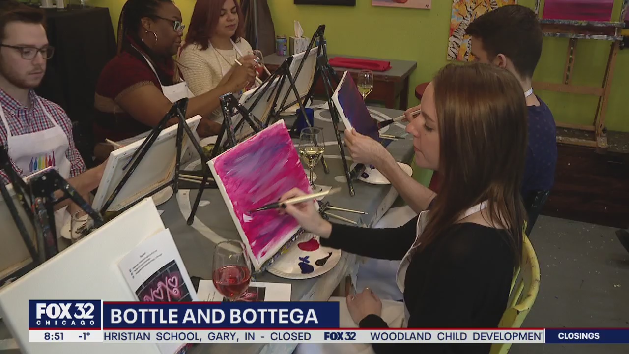 BYOB painting studio attracting sweethearts for Valentine's Day