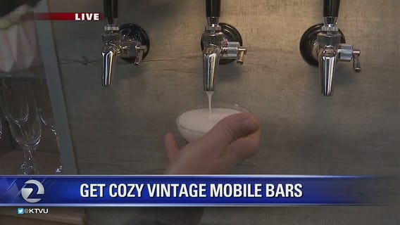 Mobile vintage bar visits The Nine