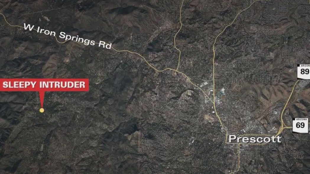Intruder found sleeping in a home near Prescott