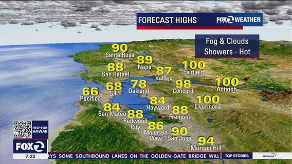 Weather forecast for Tuesday, Aug. 15