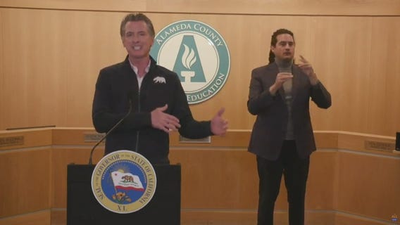 Newsom discusses resuming sports, updates vaccination progress
