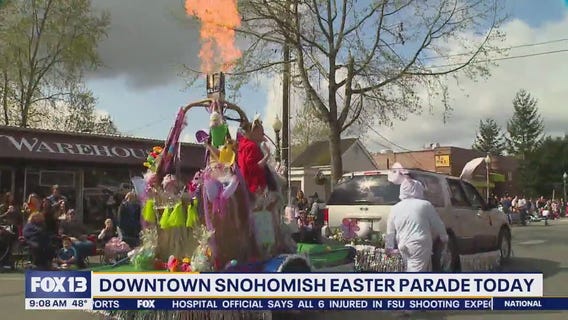 Downtown Snohomish Easter Parade Preps