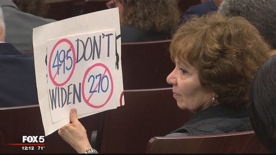 Montgomery County residents voice concerns on I-270, I-495 widening project