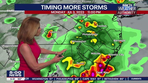 Weather Authority: Monday, 5 p.m. update