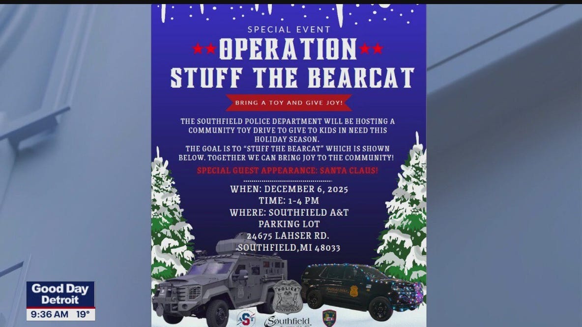 Southfield Police hosting Operation Stuff the Bearcat