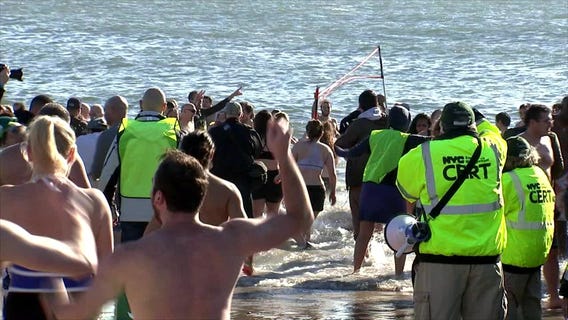 Polar Bear plunge at Coney Island