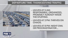 When should you hit the road for Thanksgiving?