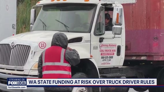 WA state funding at risk over truck driver rules