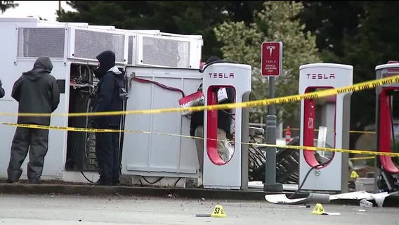 Tesla Supercharger station explosion surveillance | West Coast Wrap