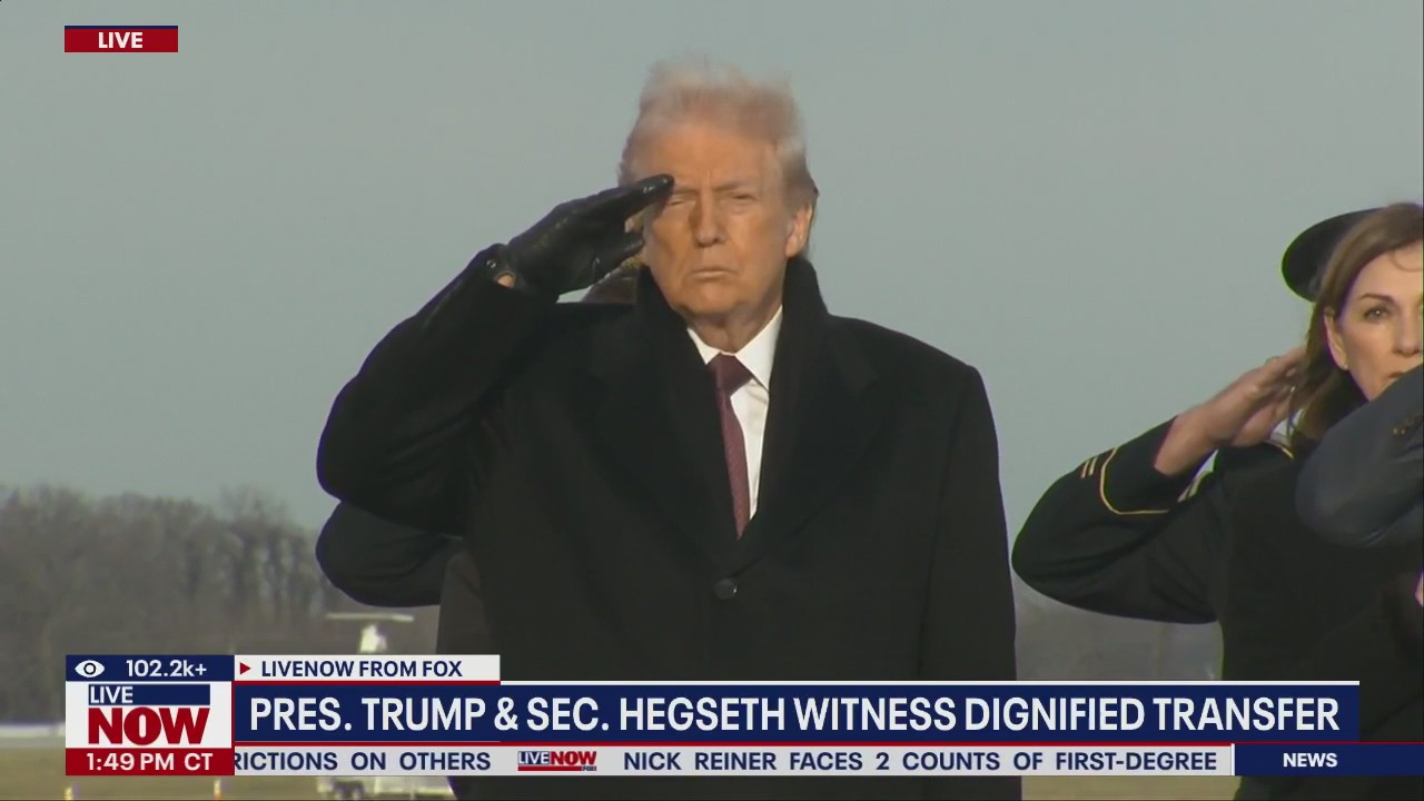 President Trump travels to Delaware for dignified transfer of Iowa National Guard members killed in Syria