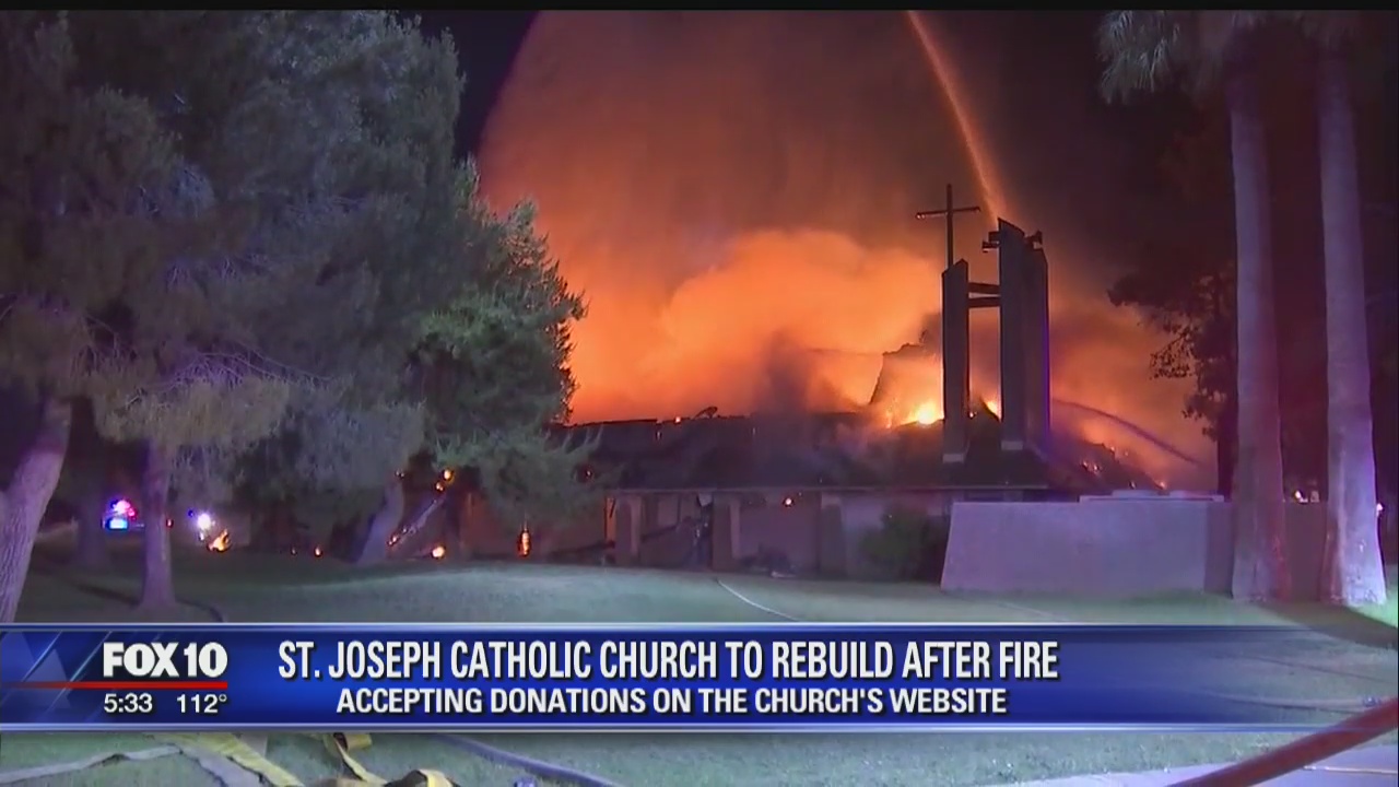 St. Joseph Catholic Church plans to rebuild following destructive fire