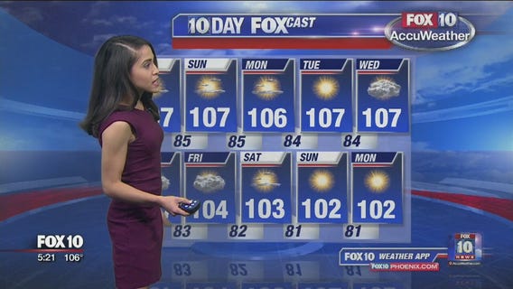 5pm Weather Forecast - 8/25/17
