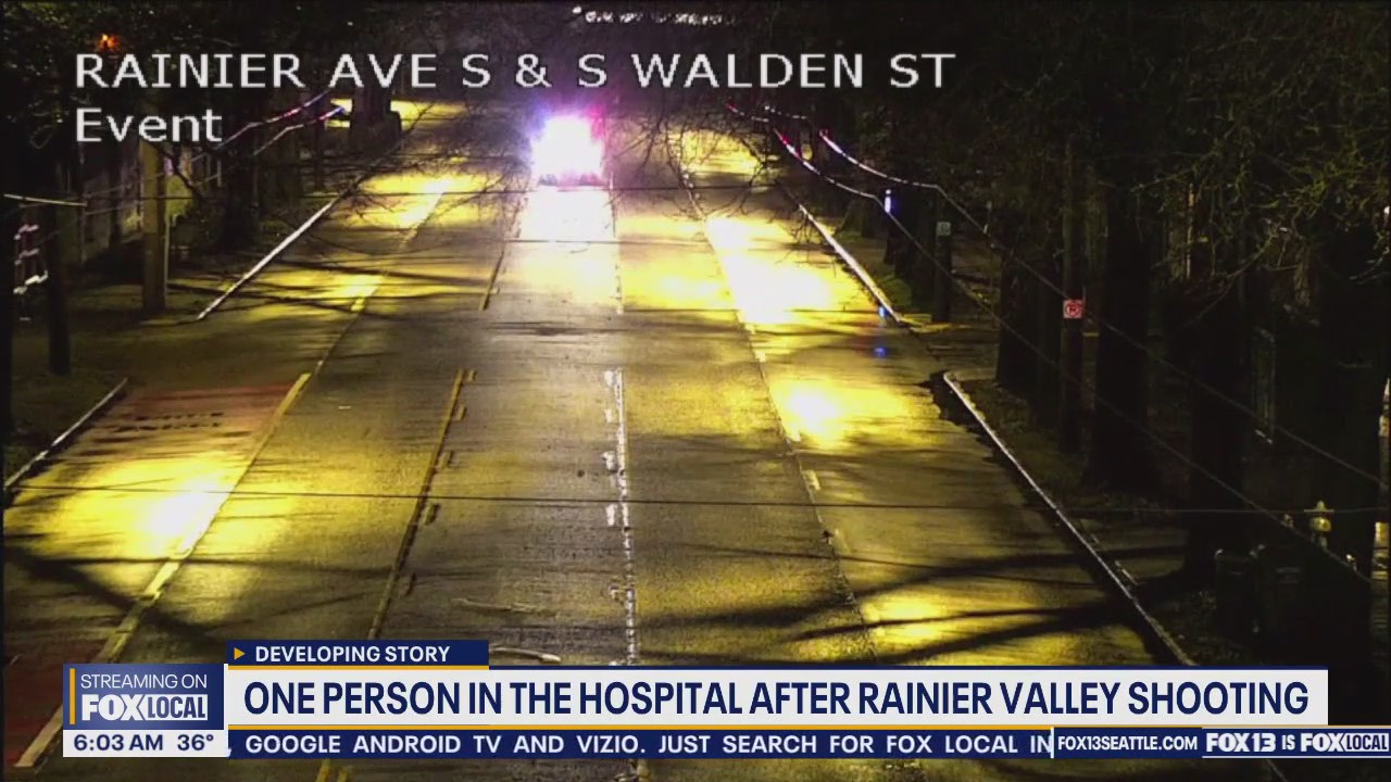 One person in hospital after Rainier Valley shooting | FOX 13 Seattle