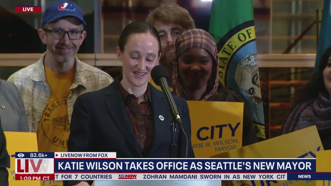 Katie Wilson sworn in as Seattle's new mayor