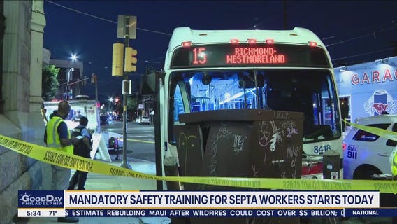 Mandatory safety training for SEPTA workers begins Monday