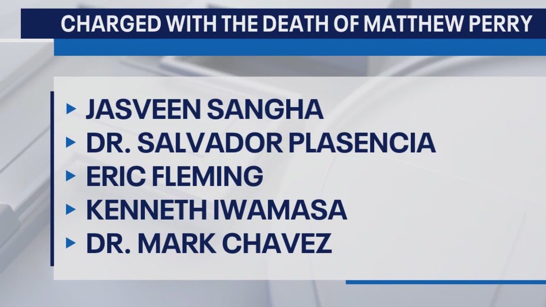 5 charged in Matthew Perry's fatal overdose