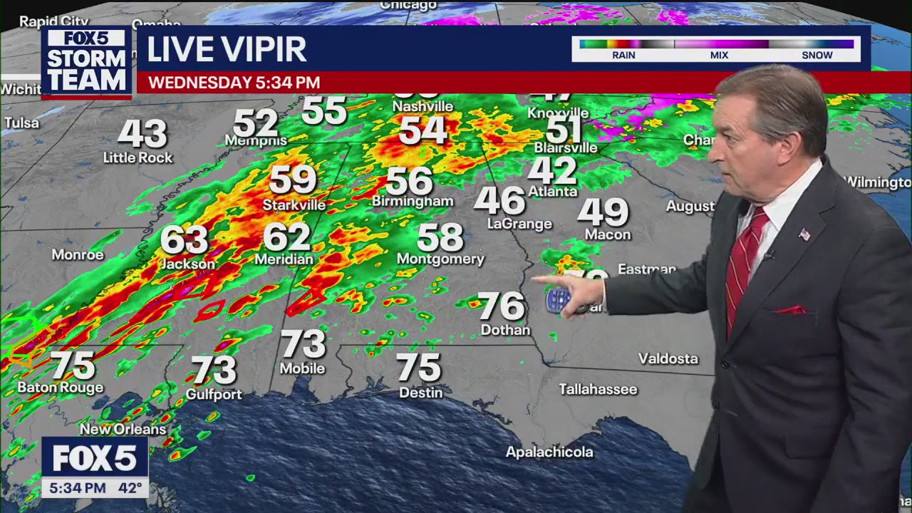 Wednesday evening weather forecast