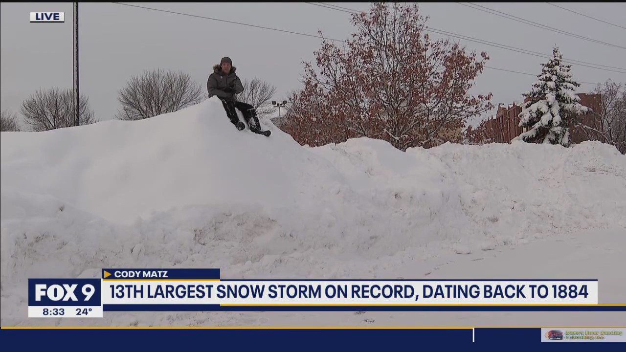 Minnesota weather: 13th largest snowstorm on record | FOX 9 Minneapolis ...