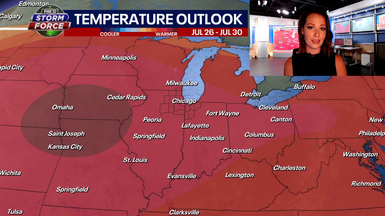 Chicago has several 90-degree days in the forecast