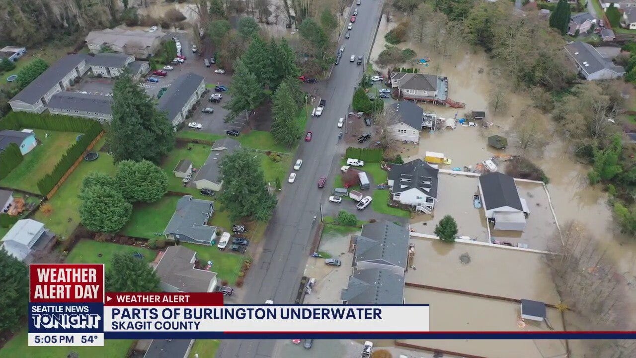 Burlington, WA still underwater as Skagit County hit hard by floods