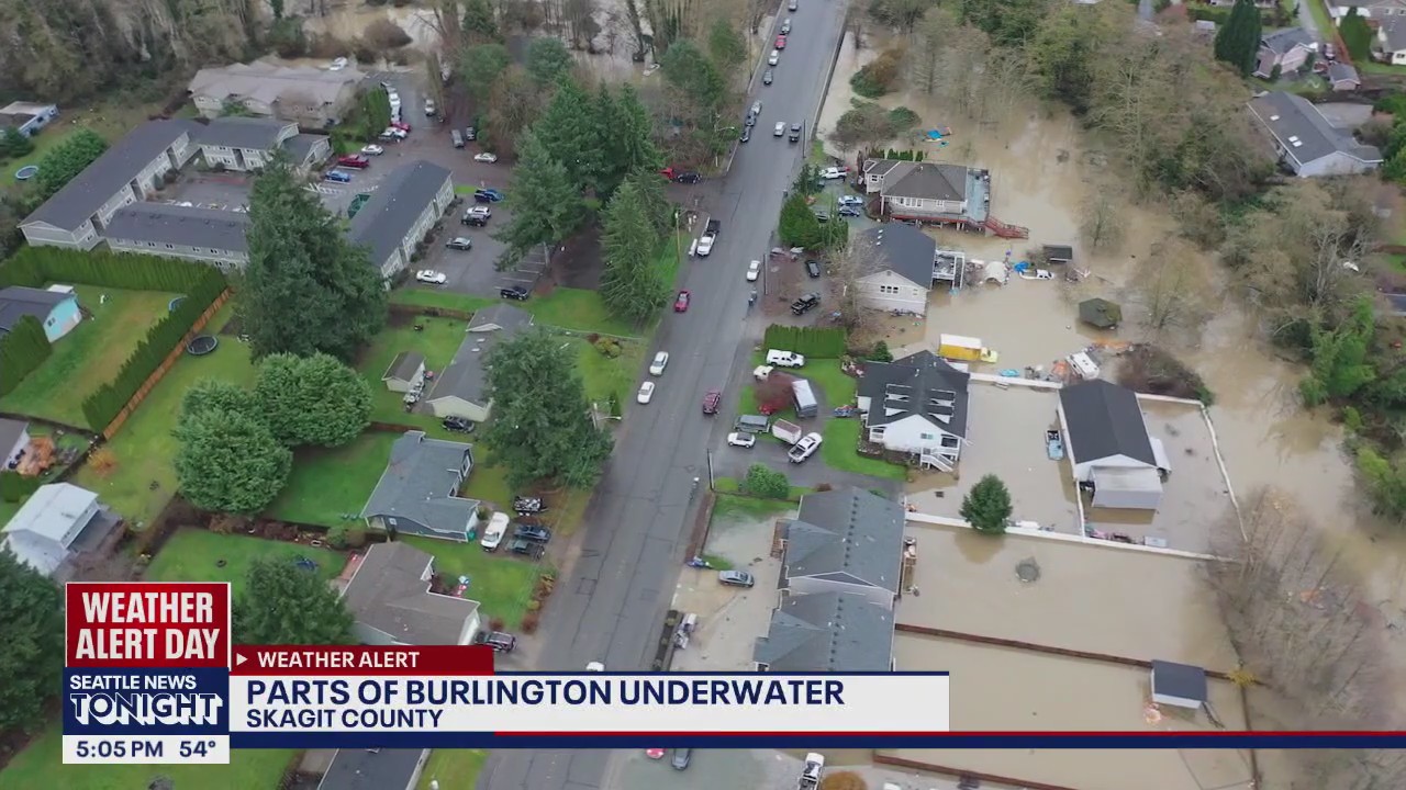 Burlington, WA still underwater as Skagit County hit hard by floods