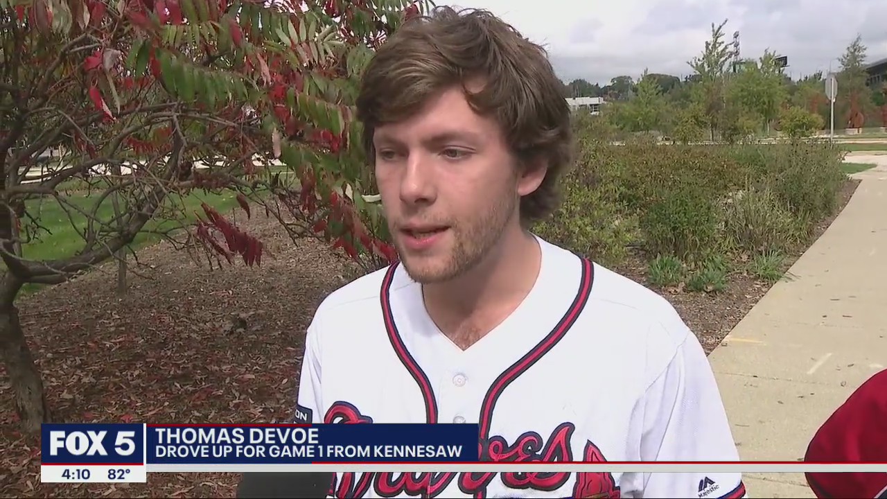 Braves fans make the trek to Milwaukee for Game 1 of the NLDS