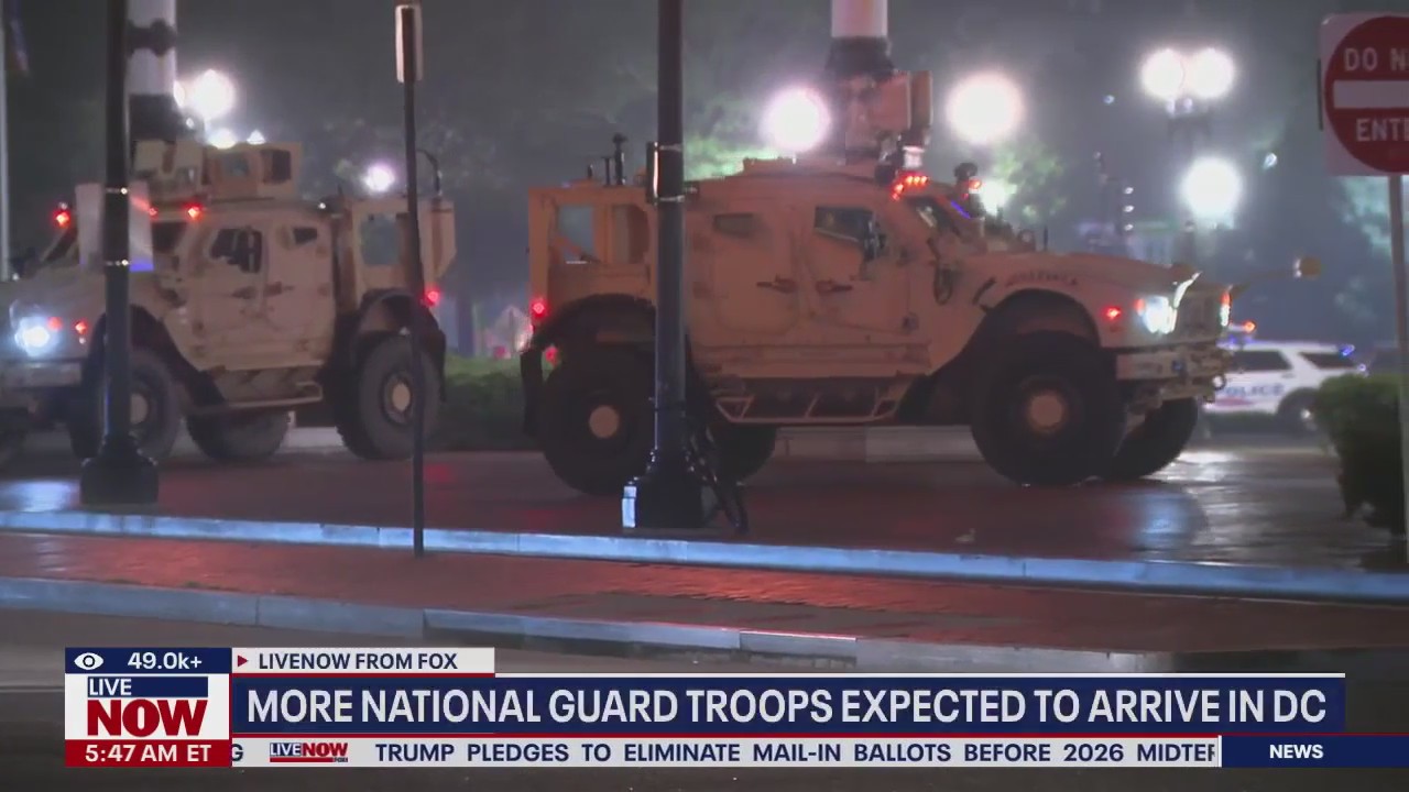 More National Guard troops expected to arrive in DC