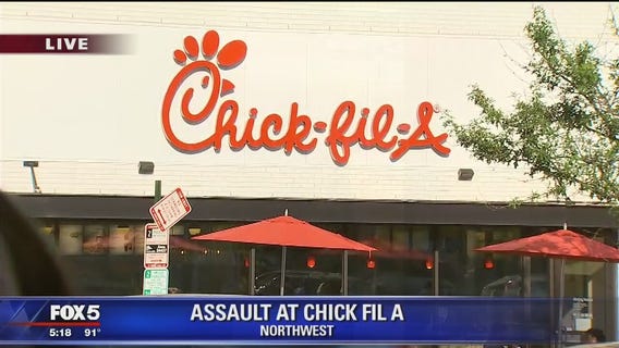 Chick-fil-A assault in DC caught on camera