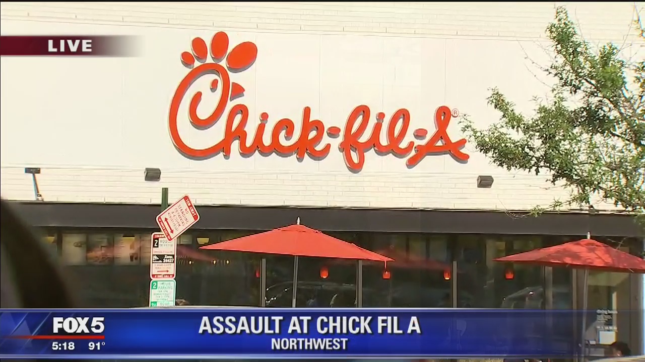 Chick-fil-A assault in DC caught on camera