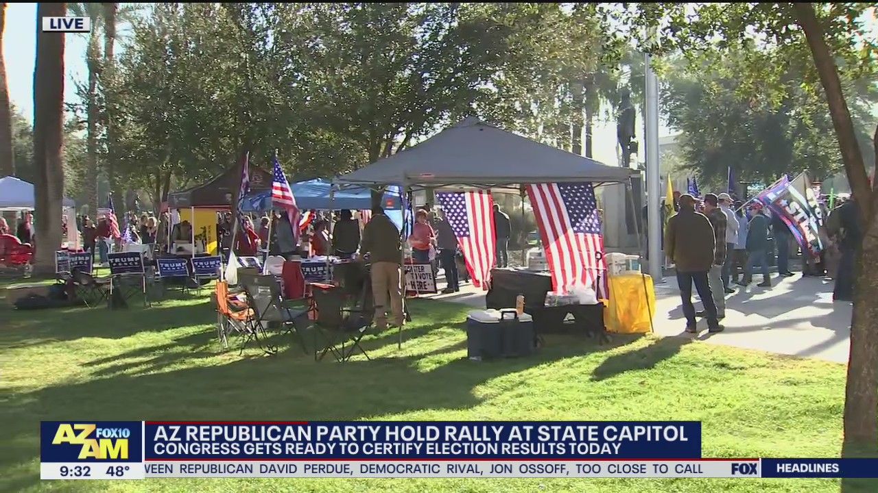 Arizona Republican Party holds rally at State Capitol