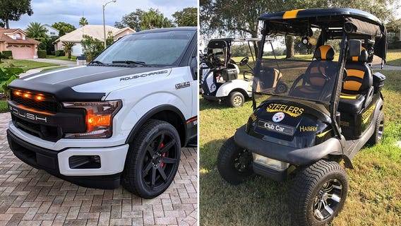Great Rides: 2020 Roush Ford F-150 and Steelers golf cart